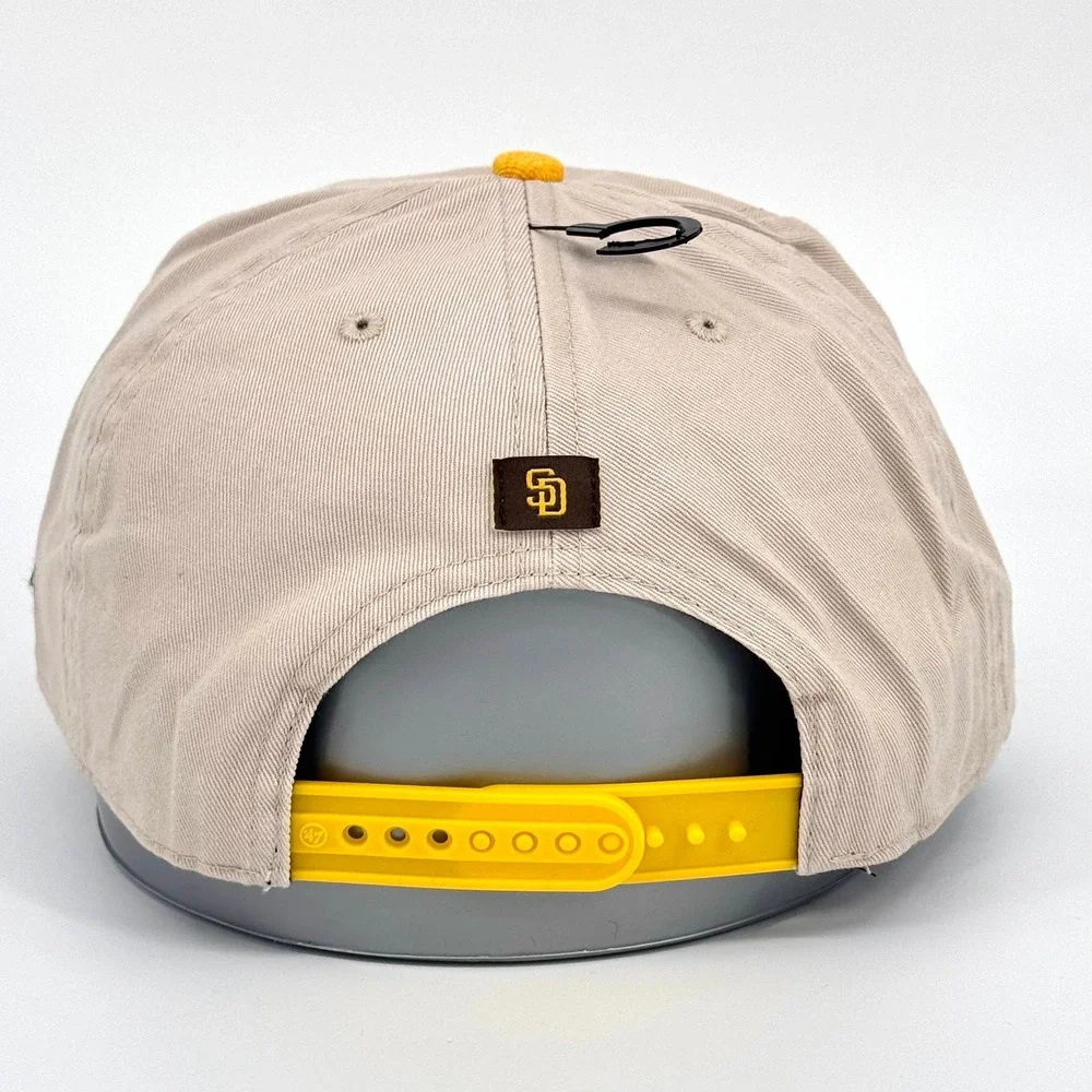 47 Brand San Diego Padres Cream/Gold‎ Fiji Rope Hitch Adjustable Hat OSFA